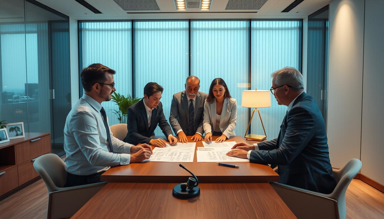 Business agreement signing